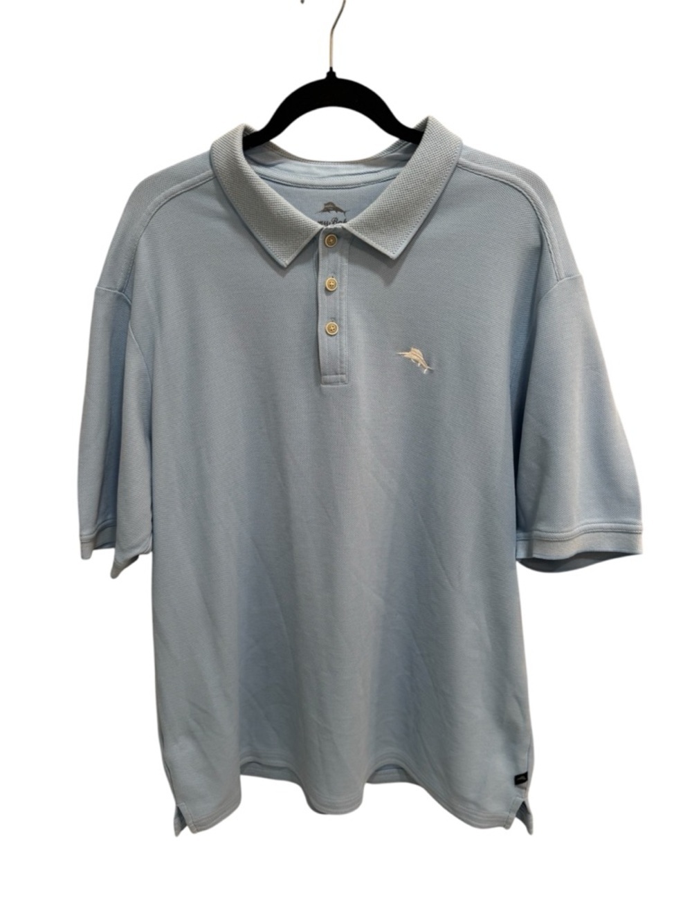 Tommy Bahama Polo Shirt Mens Size XL Blue Marlin Casual Short Sleeve Golf
